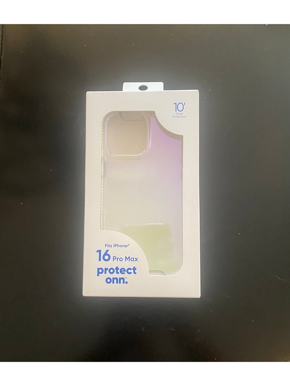 Onn Case for iPhone 16 Pro Max Iridescent